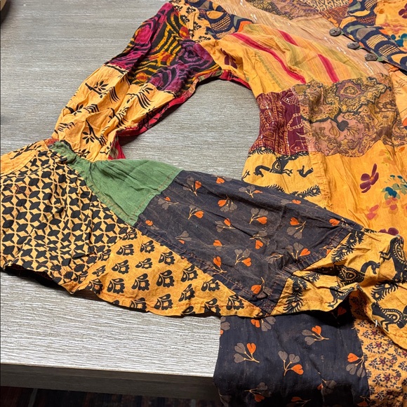 Bohemian Patchwork Tunic Dress - Picture 5 of 5